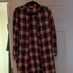 Levi's Red and Blue Plaid Shirt